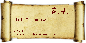 Plel Artemisz névjegykártya